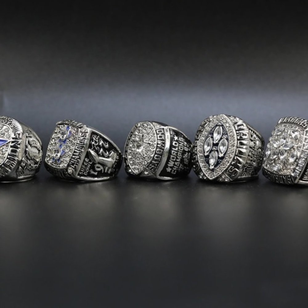 Dallas Cowboys Fan Edition 5 Super Bowl Ring Set - Picture 4 of 4